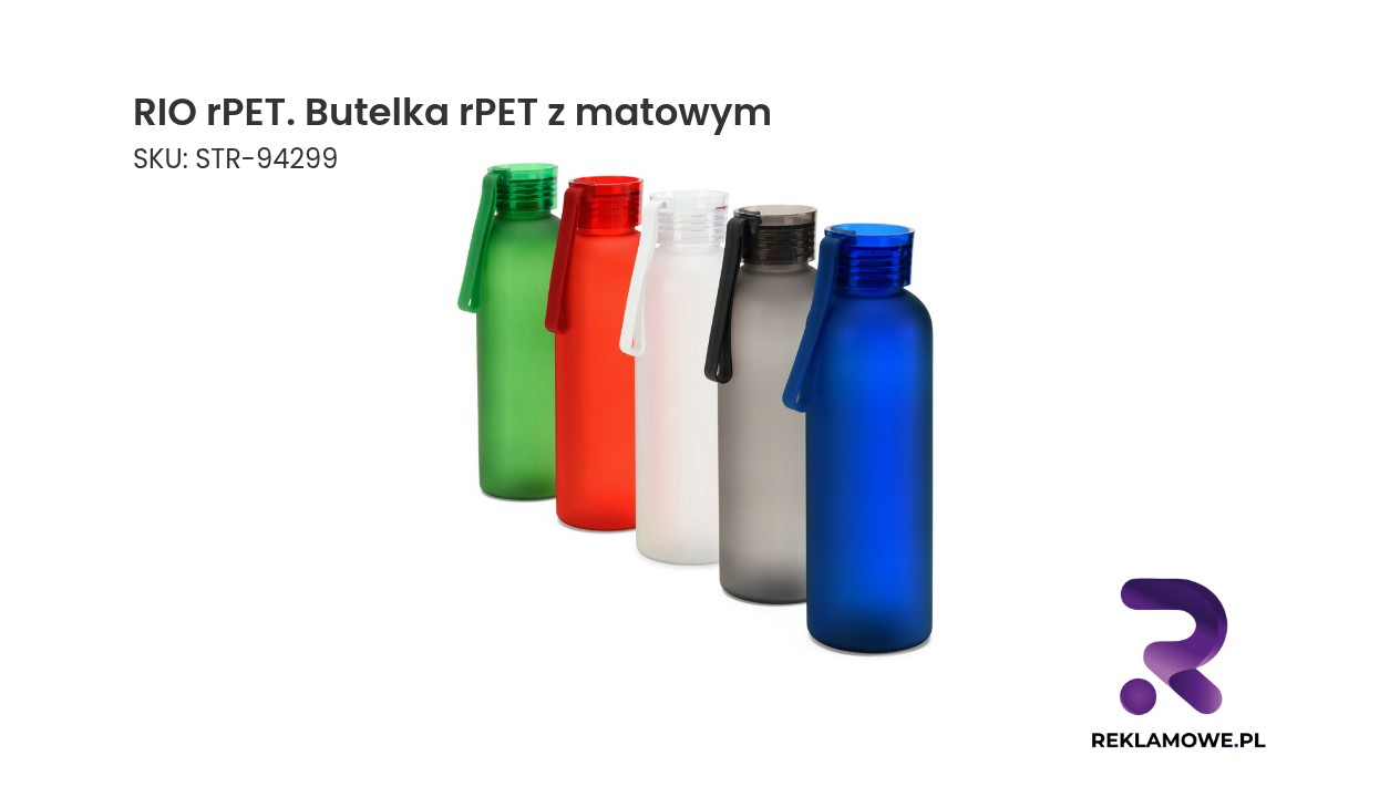 Butelka RIO rPET z matowym wykończeniem