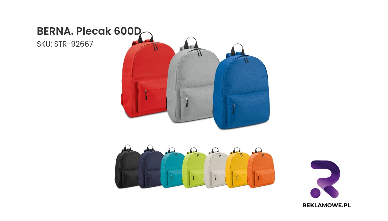 BERNA. Plecak 600D BERNA plecak 600D
