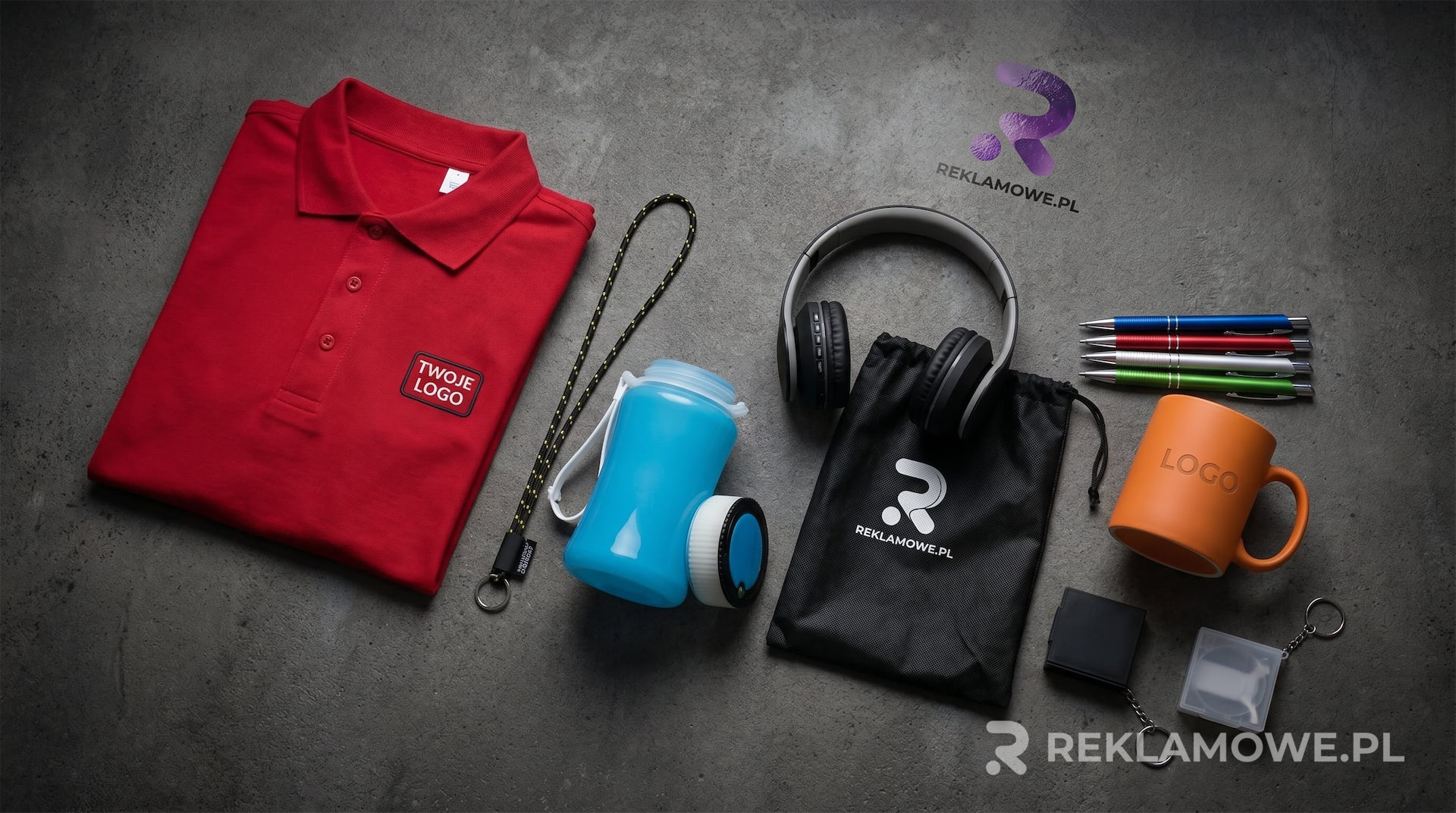 Gadżety reklamowe na biurku
