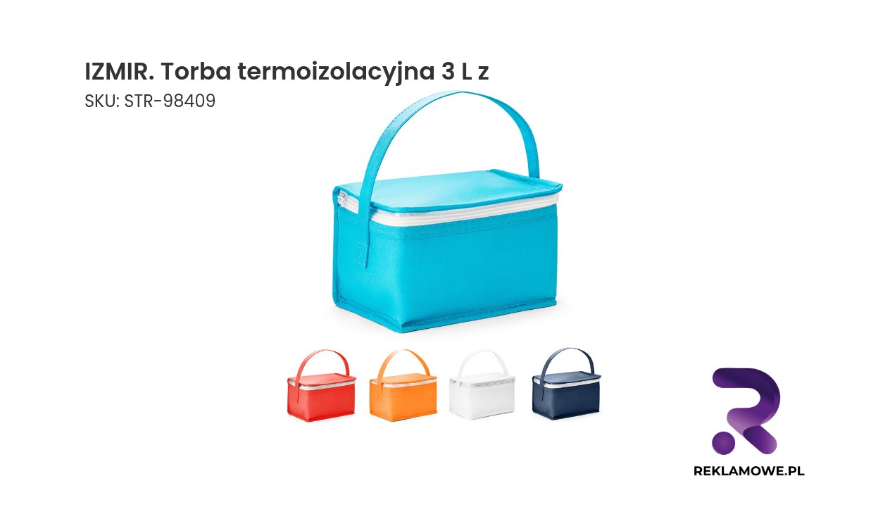 IZMIR. Torba termoizolacyjna 3 L z non-woven (80 g/m²) IZMIR torba termoizolacyjna 3 l – praktyczna torba chłodząca