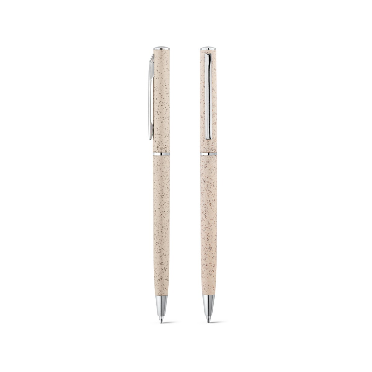 DEVIN. Długopis z włókna słomy pszenicznej i ABS z mechanizmem obrotowym 81203_set